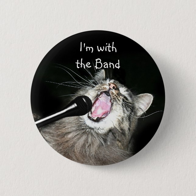 I'm with the band 2 inch round button (Front)