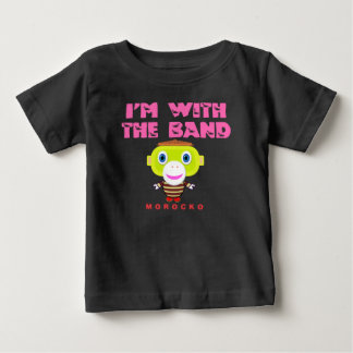 I'm With The Band-Cute Monkey-Morocko Baby T-Shirt