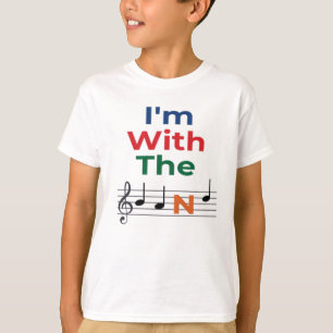 I'm With The Band Musician Music Humour T-Shirt