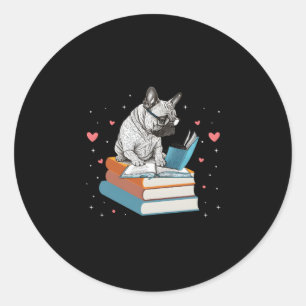 I'M With The Banned Read Banned Books Bookworm Classic Round Sticker