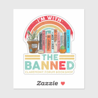 I'm with the Banned Sticker