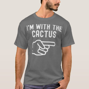 I'm With The Cactus Funny Couples Matching Hallowe T-Shirt