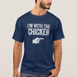 I'm With The Chicken Matching Chicken Costume T-Shirt