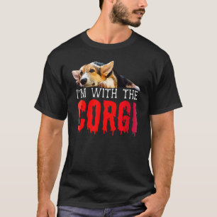 Im With The Corgi Couple Halloween Cosplay Costume T-Shirt