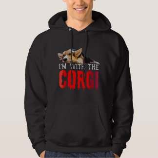 I'm With The Corgi Funny Couple Halloween Cosplay  Hoodie