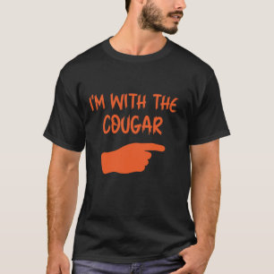 I'm with the Cougar Humour Halloween Birthday Gift T-Shirt