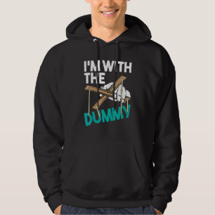 I'm With The Dummy Ventriloquist Puppeteer Ventril Hoodie
