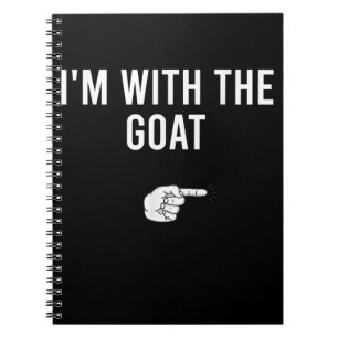 I'm With The Goat Halloween Costume Party Goat Notebook