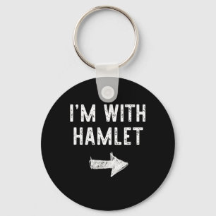 Im with The Hamlet Funny Halloween Couple Costume Keychain