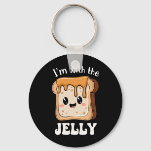 I'm With The Jelly And Peanut Butter Matching Coup Keychain