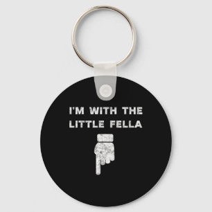 I'm With The Little Fella Bachelor Party Groom Jok Keychain