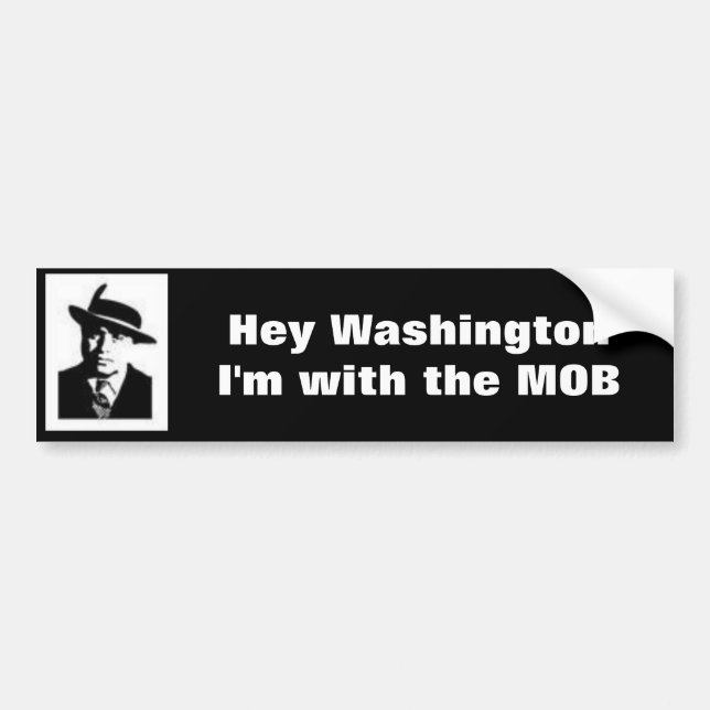 I'm with the MOB Bumper Sticker (Front)