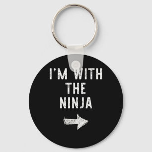 I'm With The Ninja Costume Halloween Matching Coup Keychain