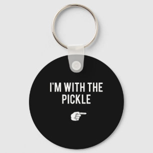 I'm With The Pickle Halloween Costume Party Matchi Keychain