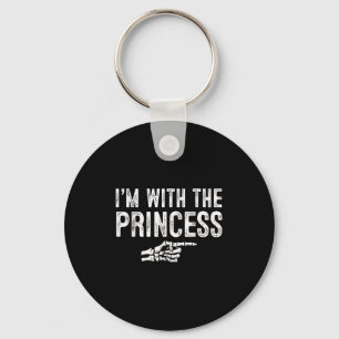I'm With The Princess Easy Costume Halloween Coupl Keychain