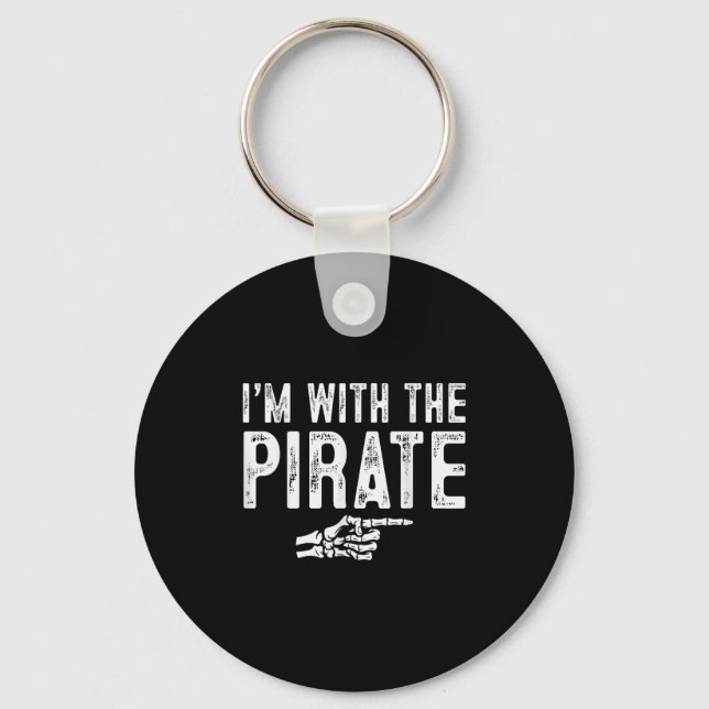 I'm With The Rate Easy Costume Halloween Couples M Keychain (Front)