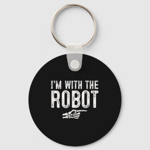 I'm With The Robot Easy Costume Halloween Couples  Keychain