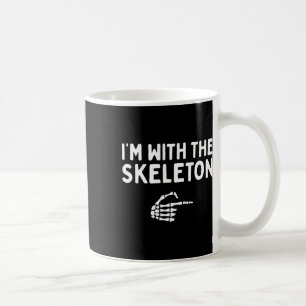 I'm With The Skeleton Halloween Costume Matching C Coffee Mug