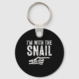 I'm With The Snail Easy Costume Halloween Couples  Keychain