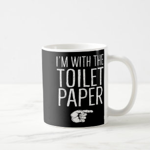 I'm With The Toilet Paper Matching Costume Hallowe Coffee Mug