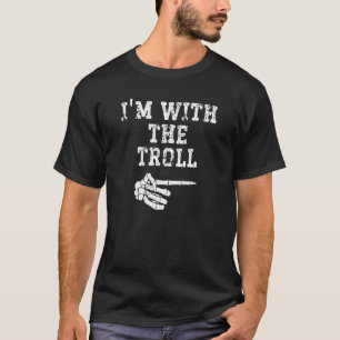 I'm with the Troll Point Matching Couples Hallowee T-Shirt