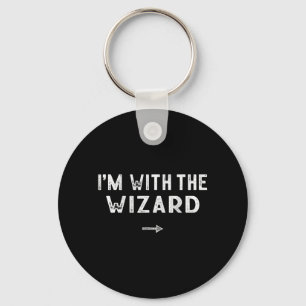 Im With The Wizard Costume Matching Lazy Halloween Keychain
