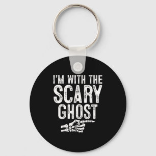 I'm With The Y Ghost Easy Costume Halloween Couple Keychain