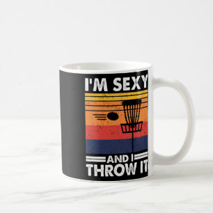 I'm Y And I Throw It, Vintage Disc Golf Player Coffee Mug