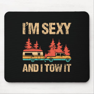 I'm Y And I Tow It Bigfoot Camp Trees Hike Hiking  Mouse Pad