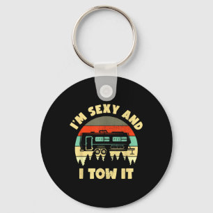 Im Y And I Tow It, Caravan Camping Rv Trailer, Cam Keychain