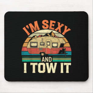 Im y I Tow It Camng Van Drivers Camper Vacation Mouse Pad