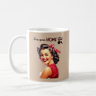 I'm Your Home Girl Real Estate Retro Girl Art Coffee Mug