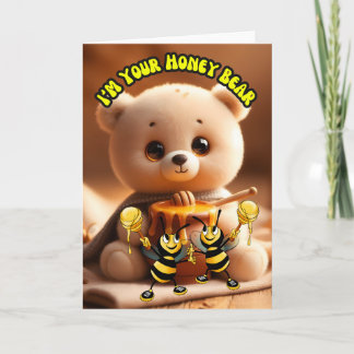 IM your Honey Bear Baby Holiday Card