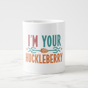 "I'm Your Huckleberry" in a bold, multi-colour  Large Coffee Mug