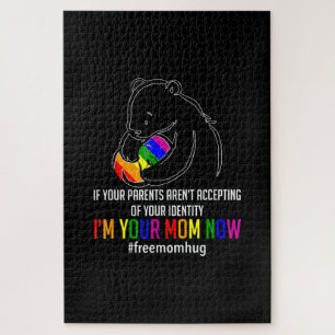 Im Your Mom Now - Lgbt Free Hugs Support Pride Mom Jigsaw Puzzle