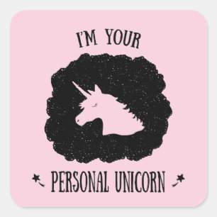I'm Your Personal Unicorn Square Sticker