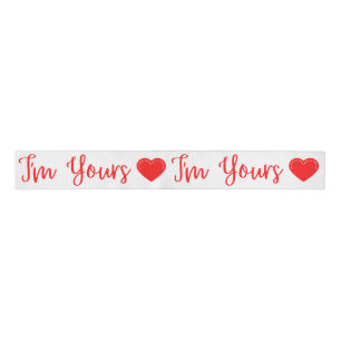I'm Yours Red Valentine's Grosgrain Ribbon