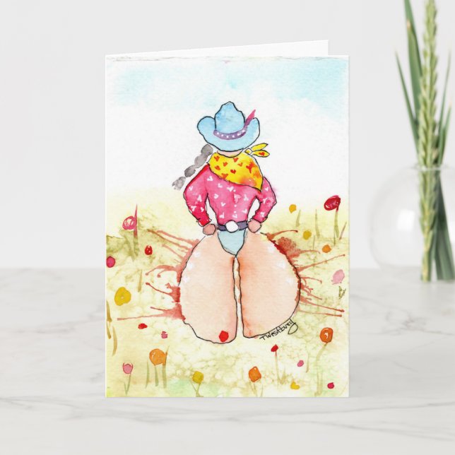 I'ma Cowgirl Card (Front)