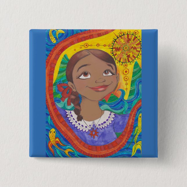 Image 2 from "Let's Speak! Kiswahili" Inch Square Button (Front)