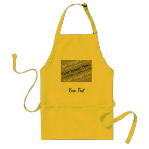 Image and Text Customizable Apron
