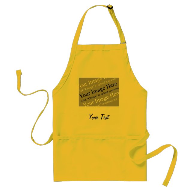 Image and Text Customizable Apron (Front)