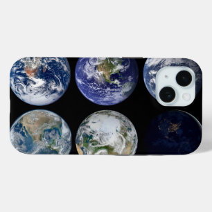 Image Comparison Of Iconic Views Of Planet Earth. iPhone 15 Case