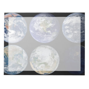 Image Comparison Of Iconic Views Of Planet Earth. Notepad