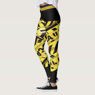 Image de bande de prudence Legging Jaune