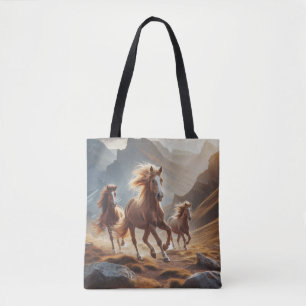 Image de chevaux sur un tote bag