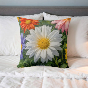 Image de fleur n° 3, série florale, coussin de jet