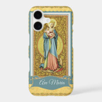 Image de la Vierge Marie Jésus sur étui pour iPhon
