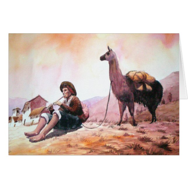 Image de lama de Cusco Pérou (Devant horizontal)