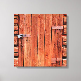 Image de porte rustique sur toile