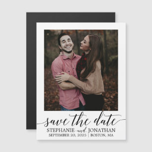 Image de script moderne Magnet Réservez la date no